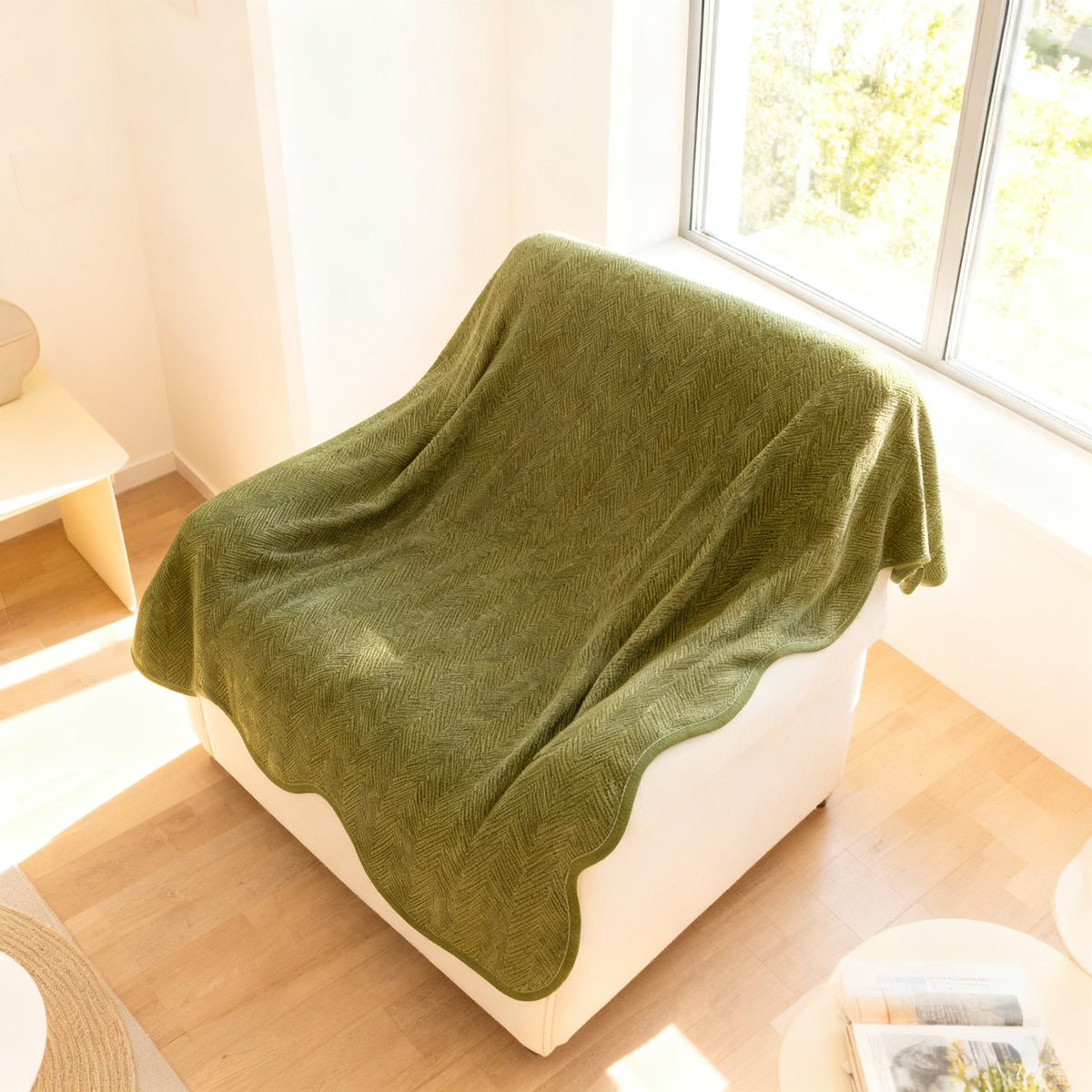 Sofaschutz mit Wellenkante